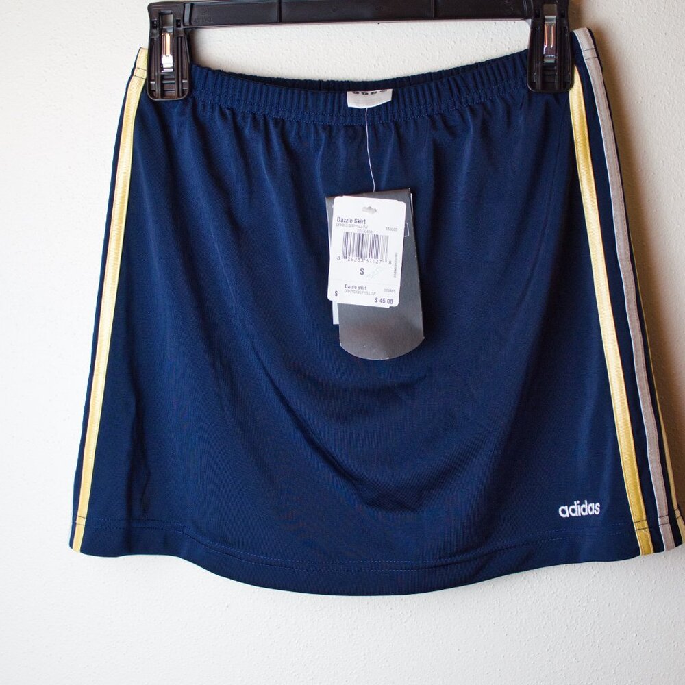 NWT Adidas Tennis Skirt "Dazzle" in Navy Blue Size S
